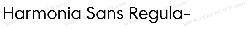 Harmonia Sans Regula字体转换